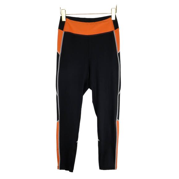 Shein Black & Peach Pink High Rise Active Leggings High Rise Small - Picture 1 of 6